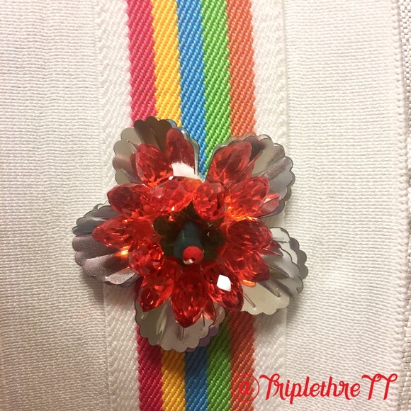 ROMAN Floral Knit Belt - Picture 3 of 8